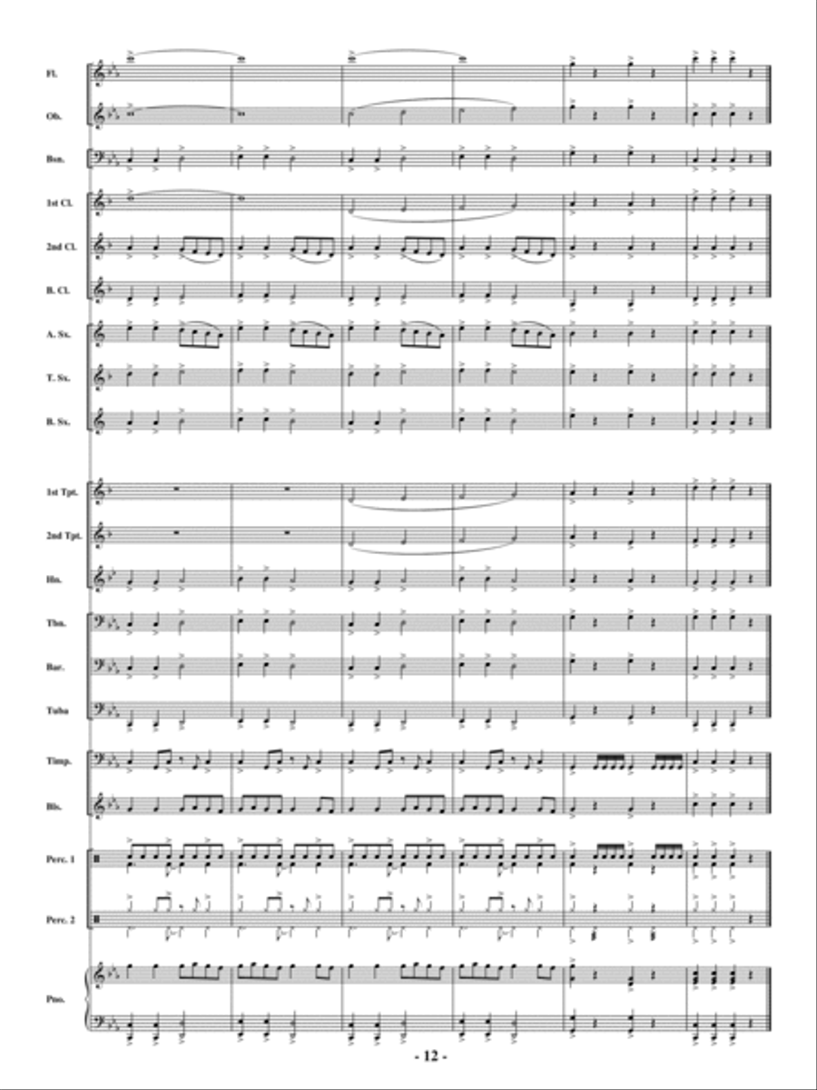 Hanukkah Dance (Sevivon) Concert Band scores gallery preview page 11