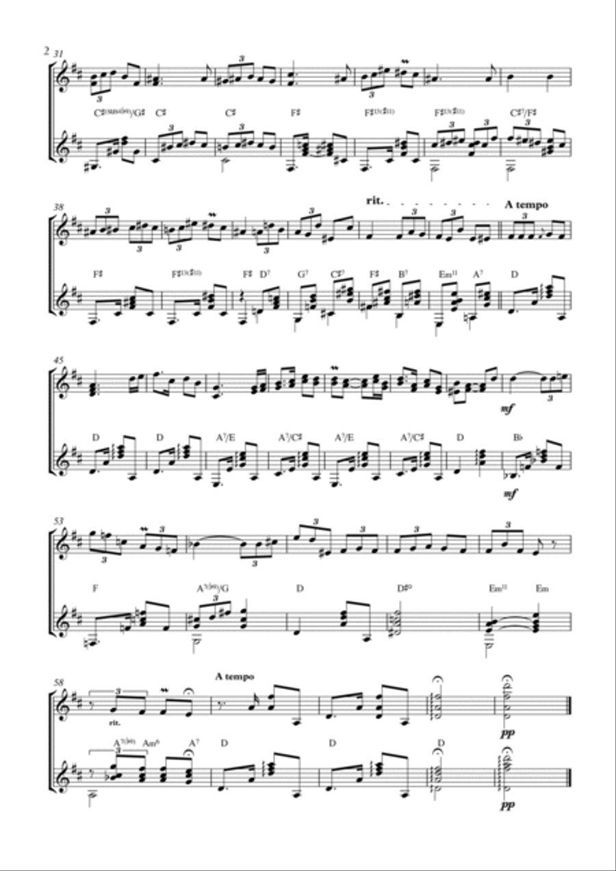 Tango in D (I. Albeniz) - Mandolin and Guitar Chamber Music scores gallery preview page 2