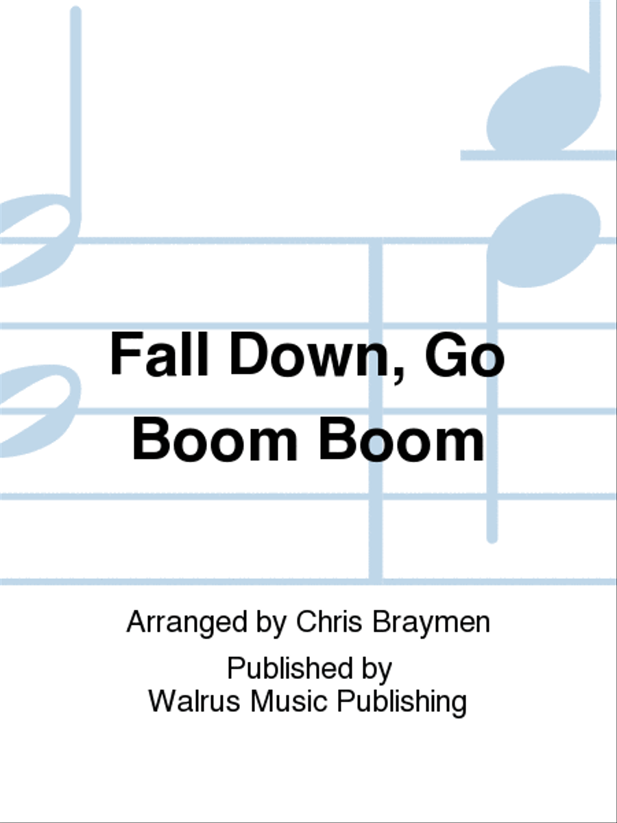 Fall Down, Go Boom Boom Big Band scores gallery preview page 1