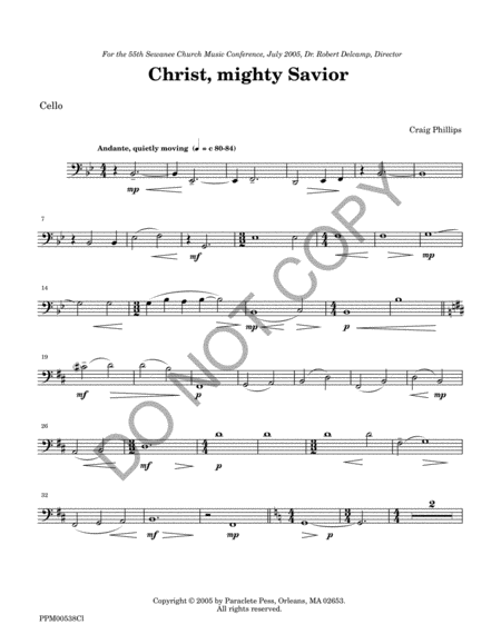 Christ, Mighty Savior - Instrumental Parts image number null