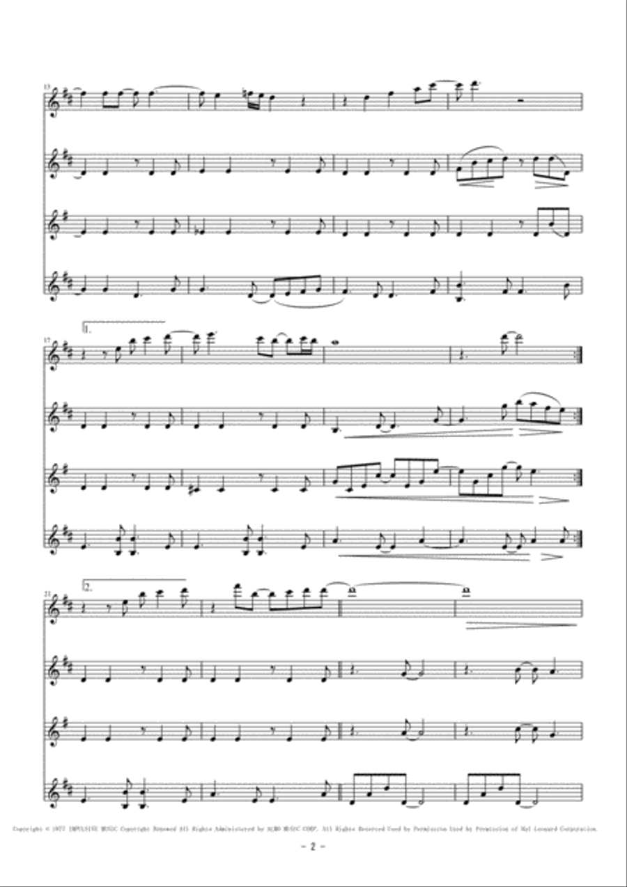 Just The Way You Are Just The Way You Are Woodwind Quintet scores gallery preview page 2