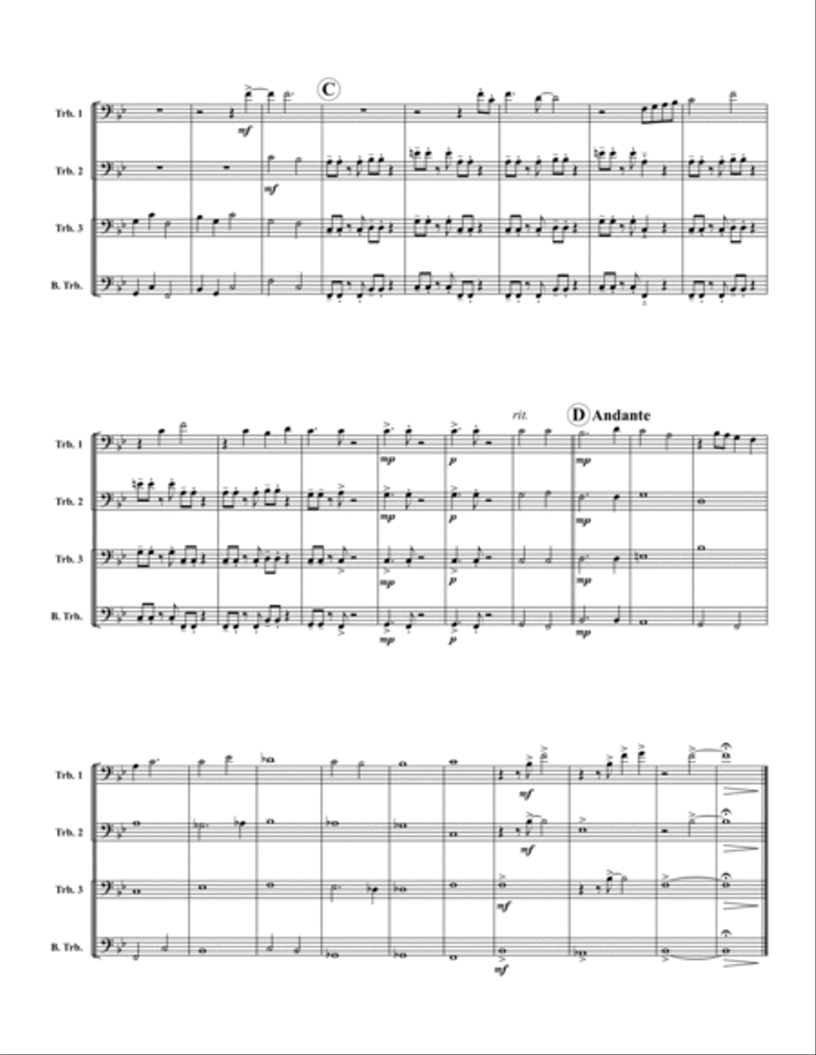 I Meant to Say Goodbye I Meant to Say Goodbye Trombone Quartet scores gallery preview page 2