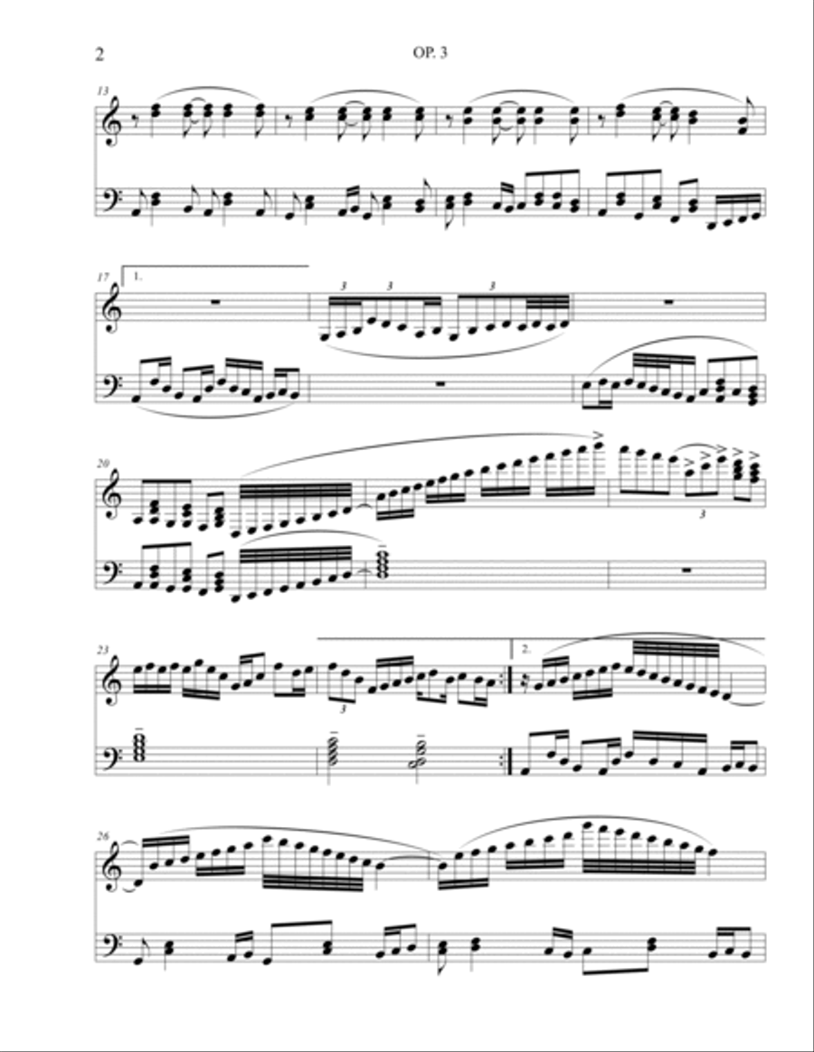 Op. 3 for Piano Op. 3 for Piano Piano Solo scores gallery preview page 2