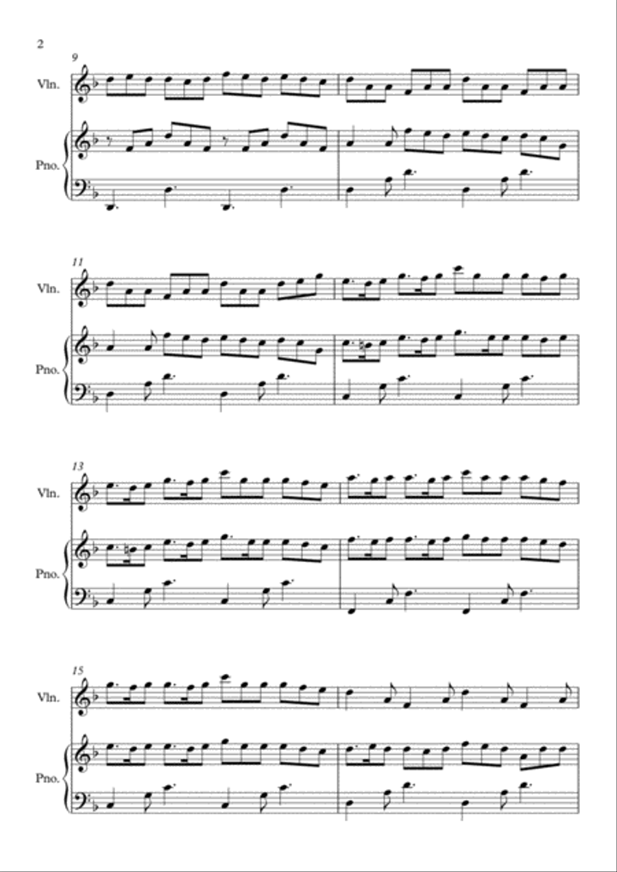 Last Of The Mohicans (main Theme) Flute scores gallery preview page 2
