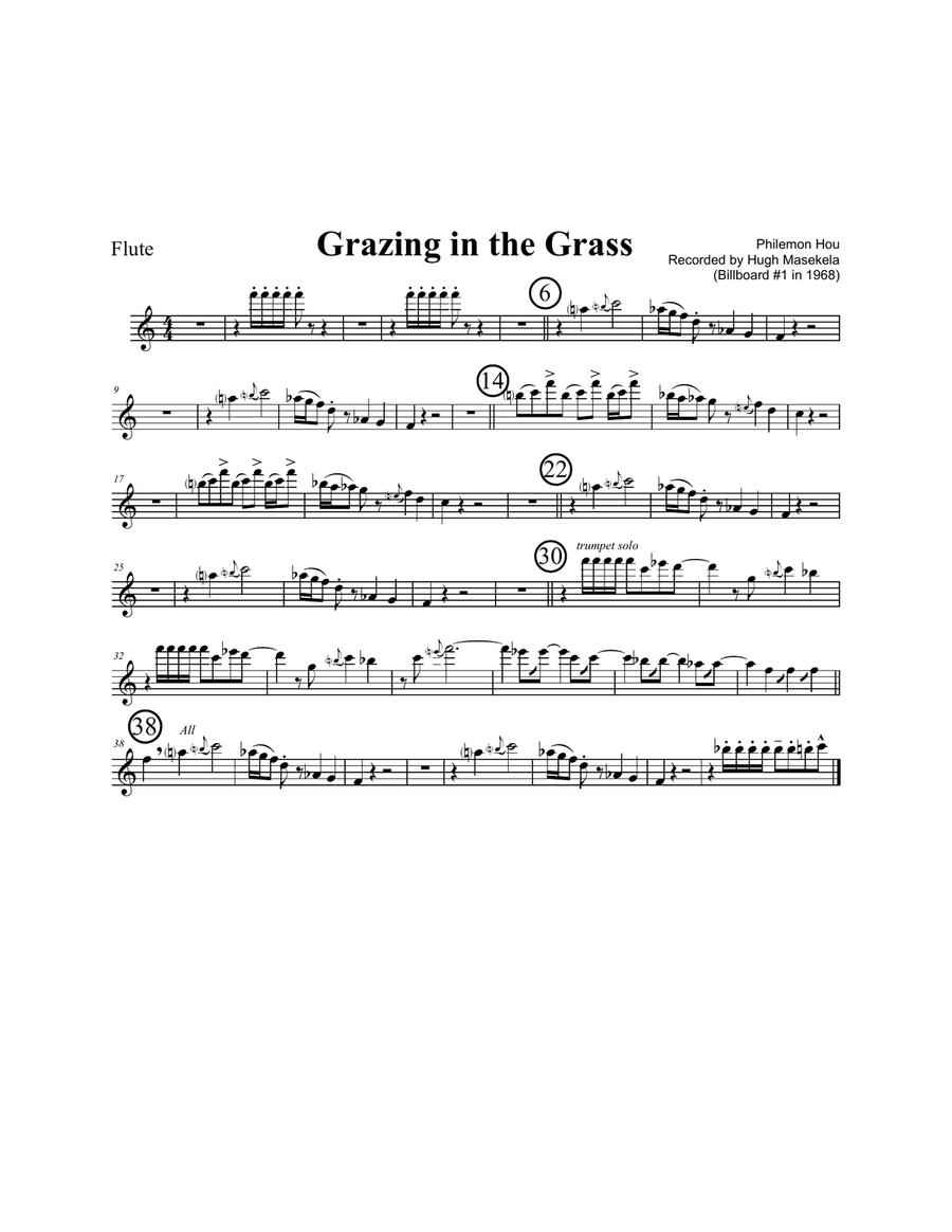 Grazing In The Grass Jazz Ensemble scores gallery preview page 5