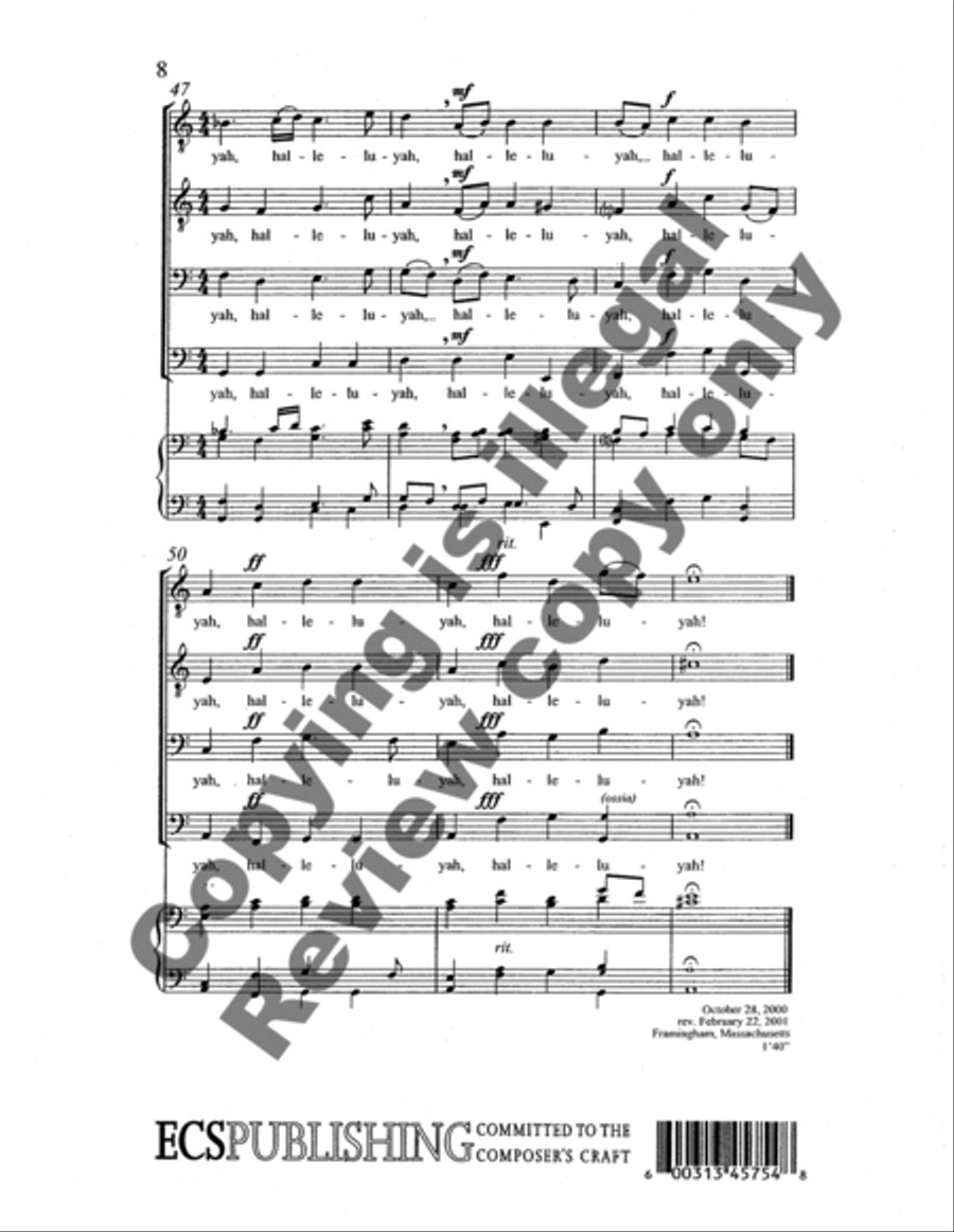 Psalm 117 TTBB scores gallery preview page 10