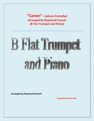 Canon - Johann Pachebel - Trumpet and Piano - Intermediate Level