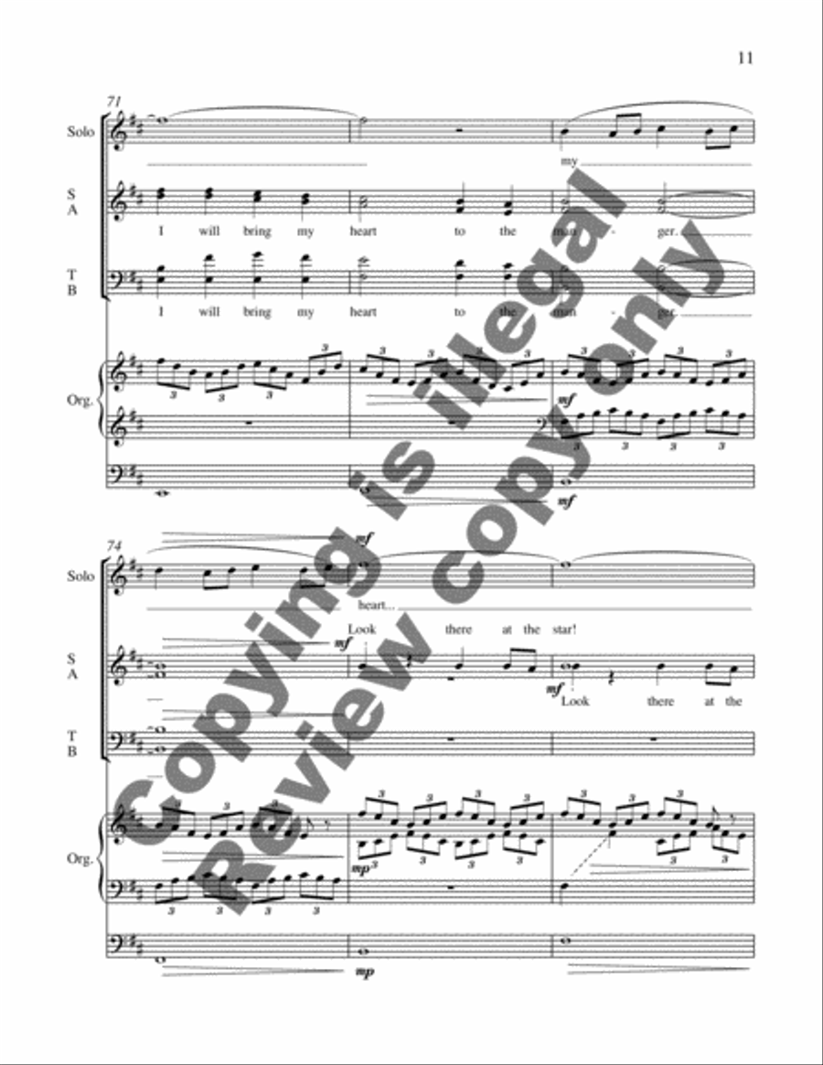 Shepherd's Song at Christmas Divisi scores gallery preview page 7