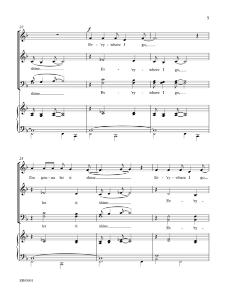 This Little Light of Mine - SATB image number null