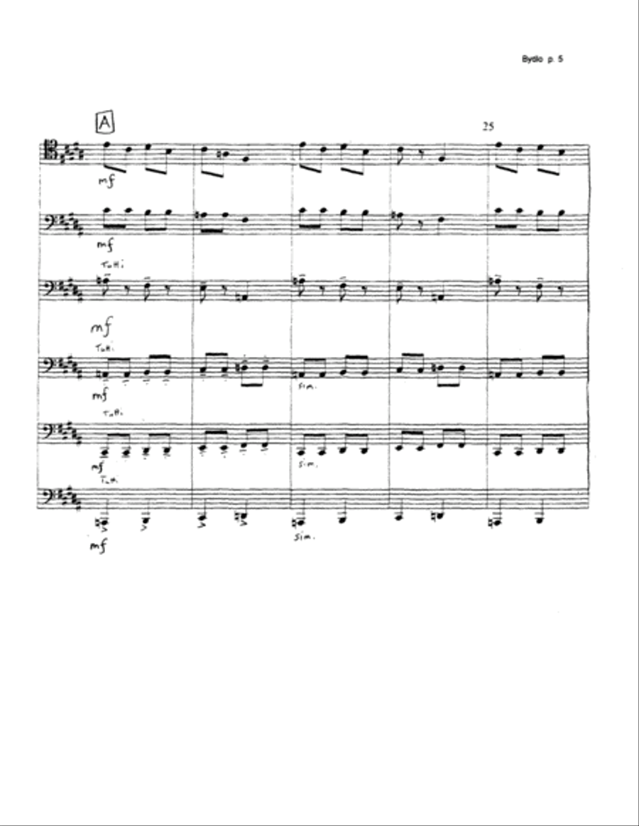 Bydlo Euphonium scores gallery preview page 6