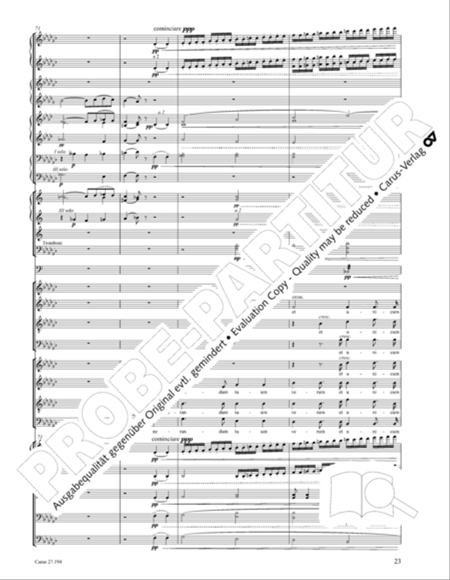 Te Deum Te Deum 4-Part scores gallery preview page 24