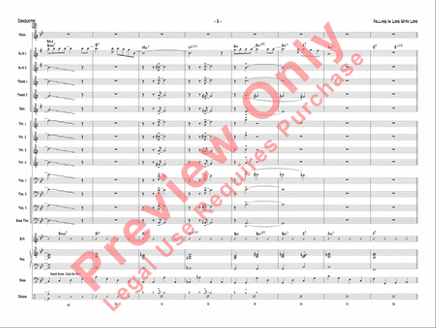 Falling in Love with Love Jazz Ensemble scores gallery preview page 25