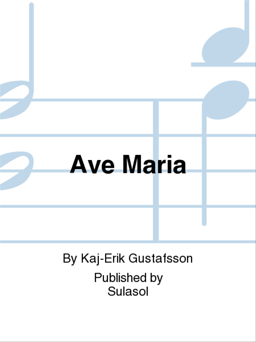 Ave Maria Men's Choir scores gallery preview page 1