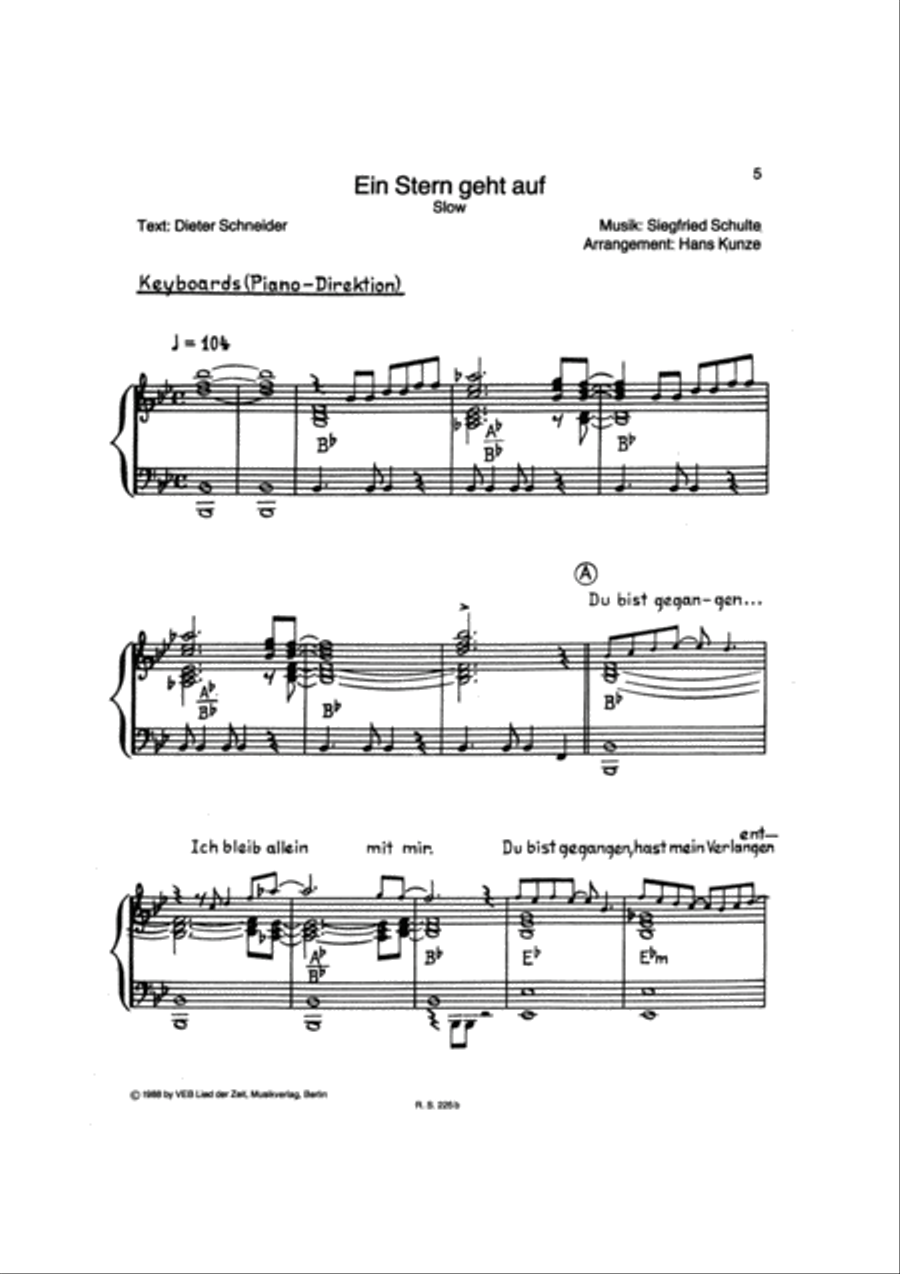 Ein Stern geht auf Trombone scores gallery preview page 2