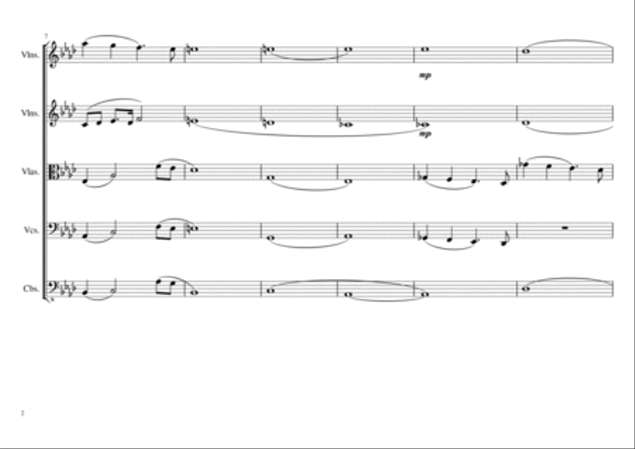 Empty Spaces (version II) String Orchestra scores gallery preview page 2