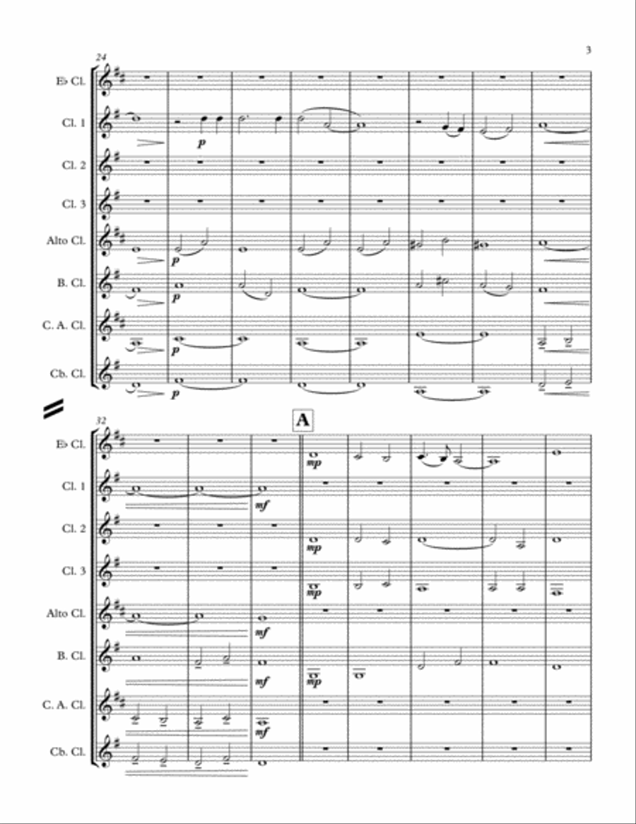 God Bless America Woodwind Ensemble scores gallery preview page 3