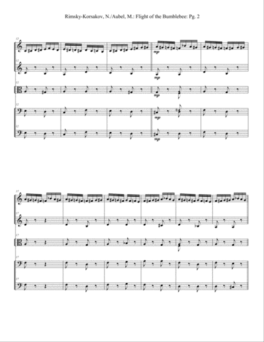 Flight of the Bumblebee Flight of the Bumblebee String Orchestra scores gallery preview page 3