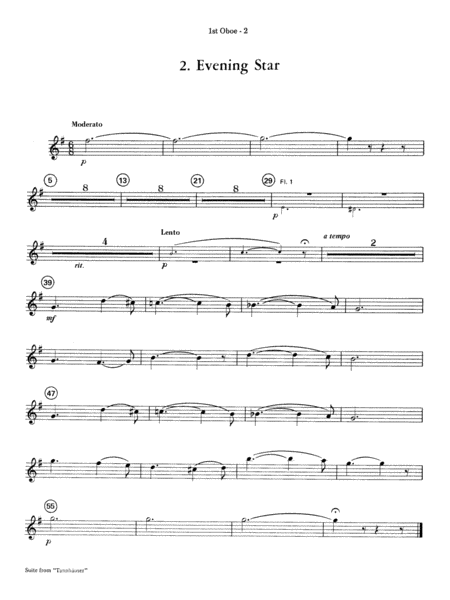 Suite from Tannhäuser: Oboe