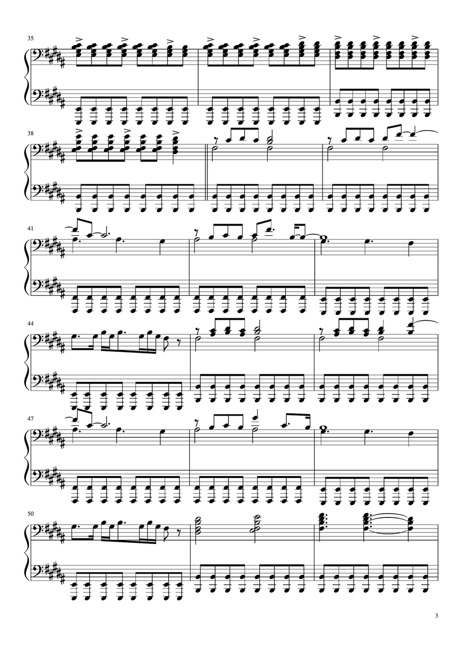 Yellow Yellow Piano Solo scores gallery preview page 3