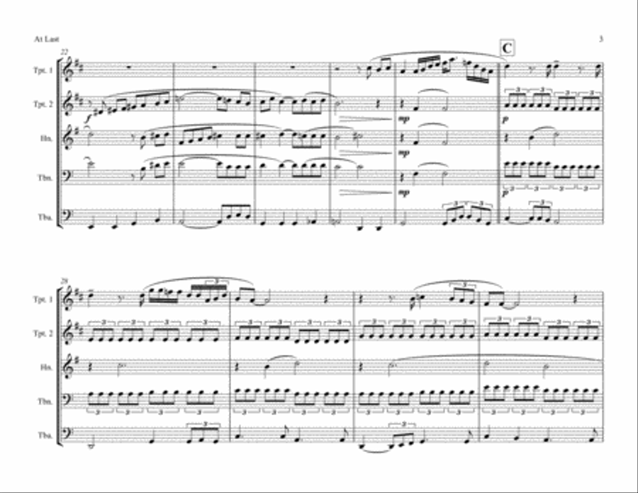 At Last Brass Ensemble scores gallery preview page 3
