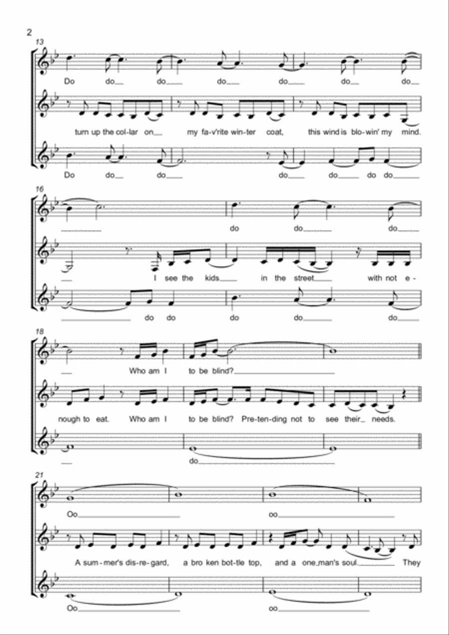 Man In The Mirror SSA scores gallery preview page 2