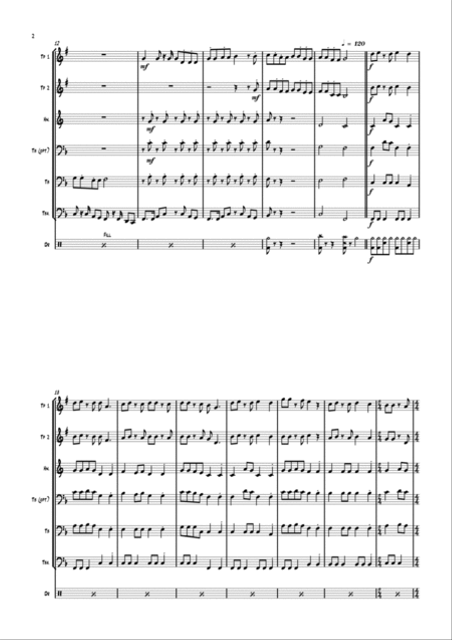 Zehn Kleine Jaegermeister Baritone Horn TC scores gallery preview page 3