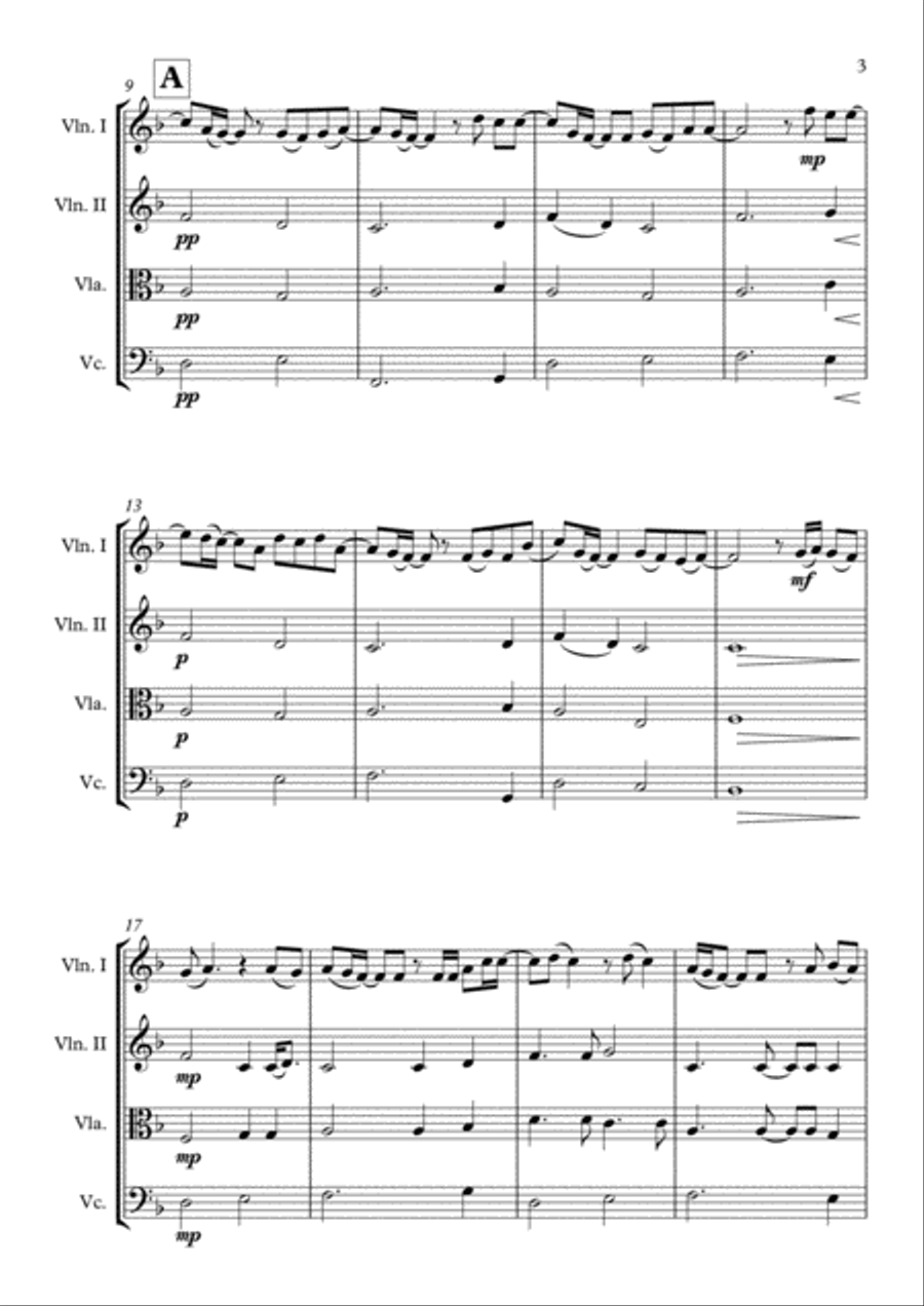 Burning Burning String Quartet scores gallery preview page 3