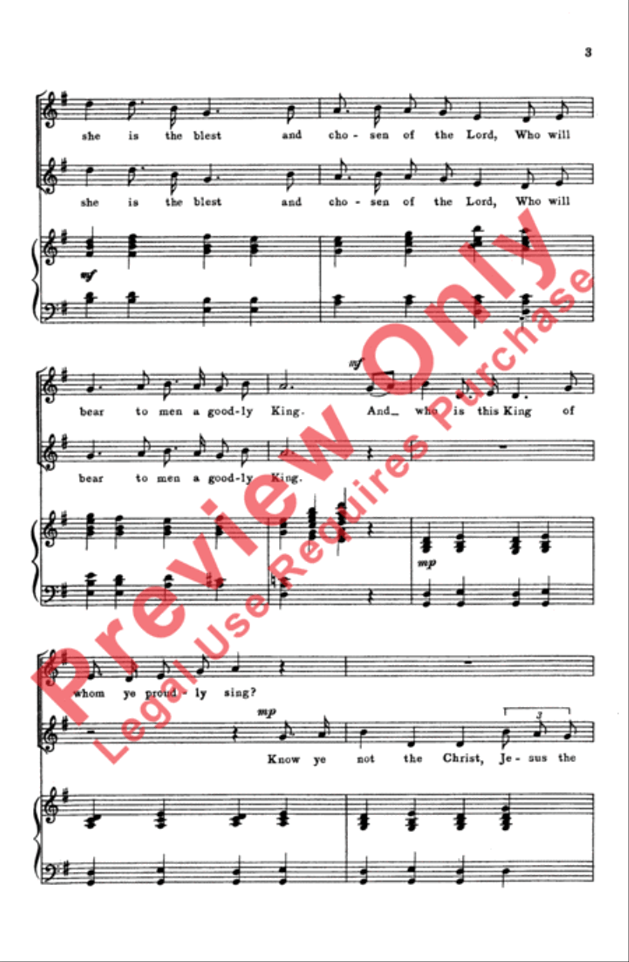 What Strangers Are These? (Noel Ecossais) Women's Choir scores gallery preview page 3