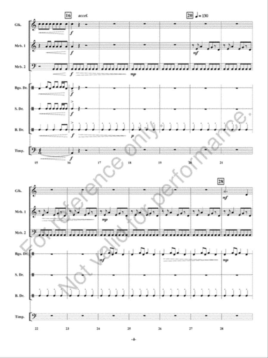Hidden Village Hidden Village Percussion Ensemble scores gallery preview page 5