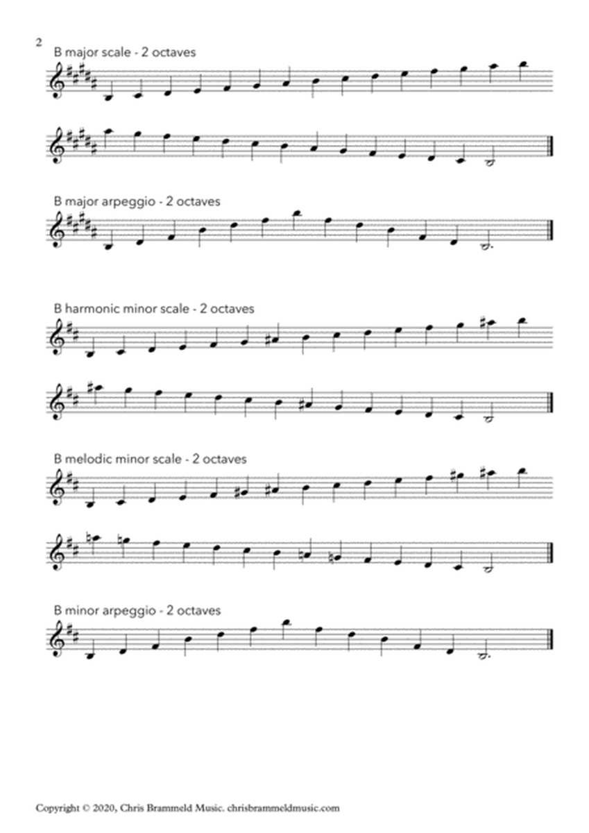 Clarinet Scales and Arpeggios for ABRSM Grades 6-8