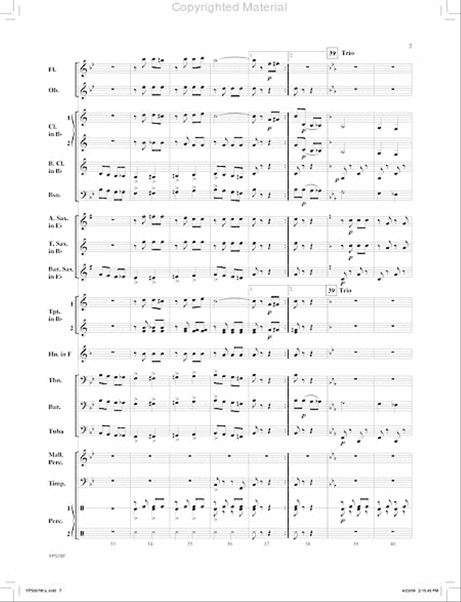 Pivot Man Pivot Man Concert Band scores gallery preview page 8