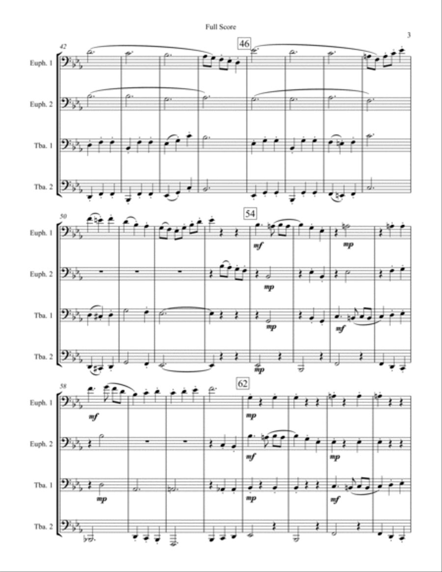 Oom-pah-pah Euphonium scores gallery preview page 3