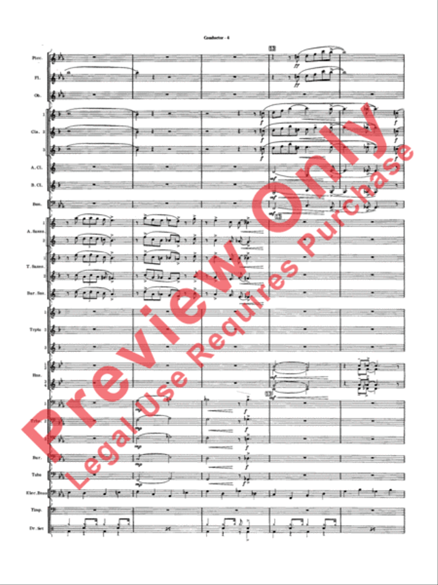 Five to Go Five to Go Concert Band scores gallery preview page 6