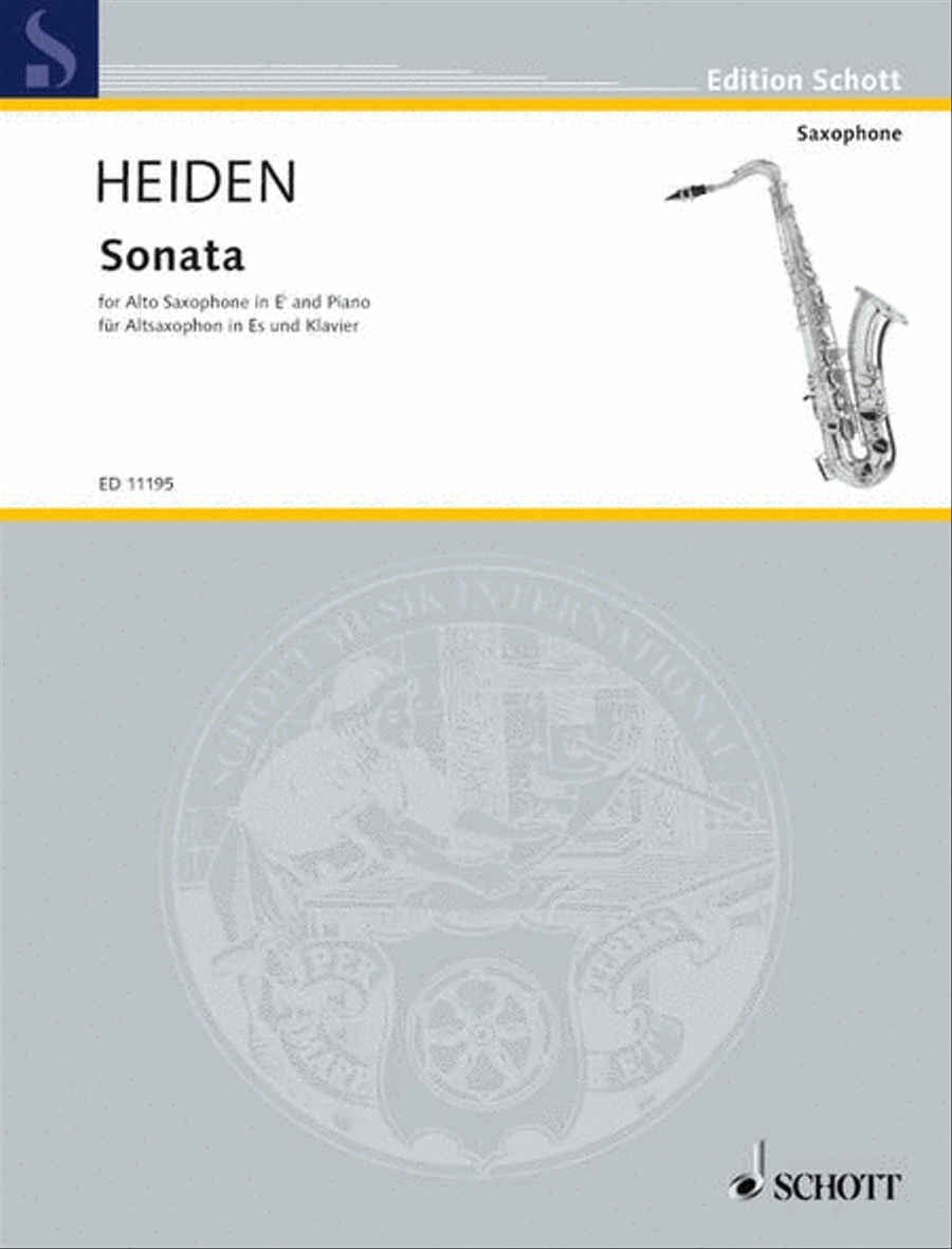 Sonata Alto Saxophone scores gallery preview page 1