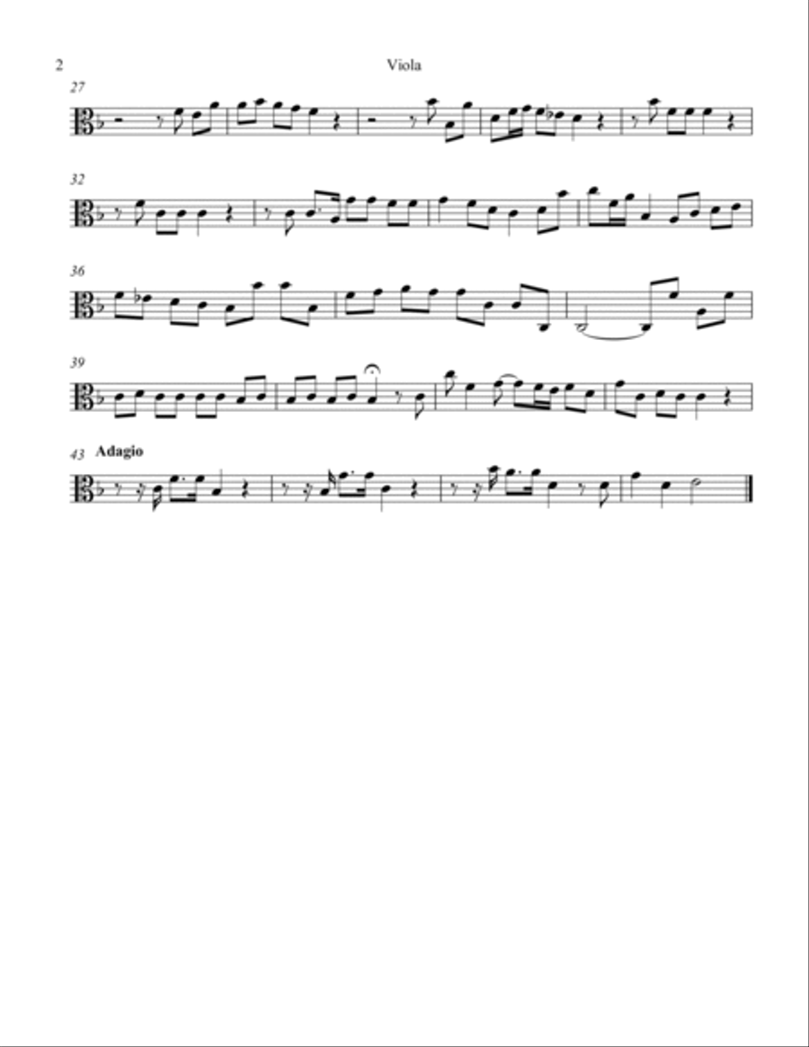 Concerto Grosso Op. 6 #2 Movement I String Orchestra scores gallery preview page 6