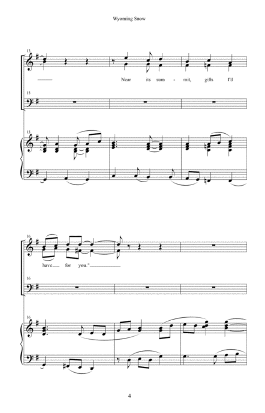 Wyoming Snow Wyoming Snow 4-Part scores gallery preview page 4