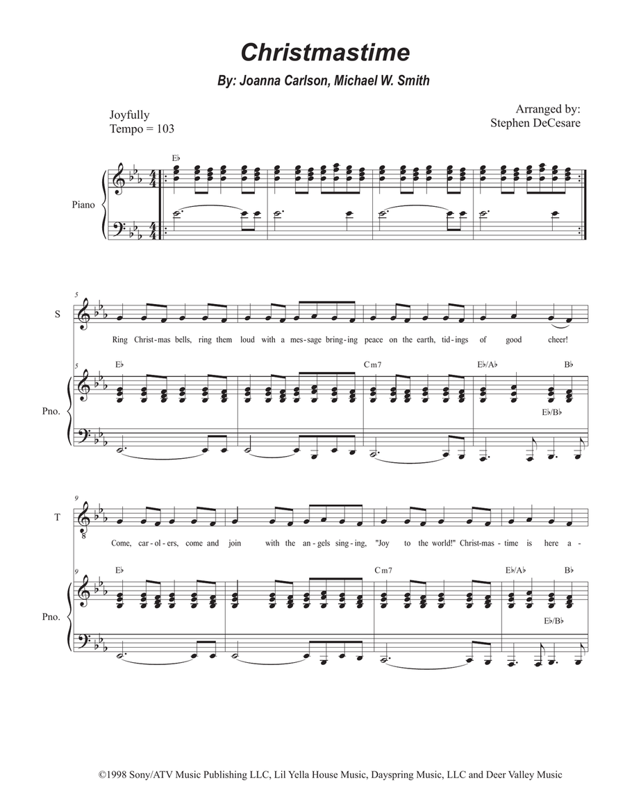 Christmastime 2-Part scores gallery preview page 1