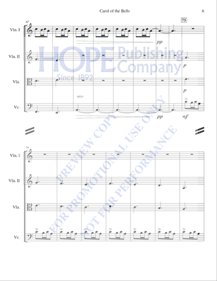 A String Quartet Christmas String Quartet scores gallery preview page 7