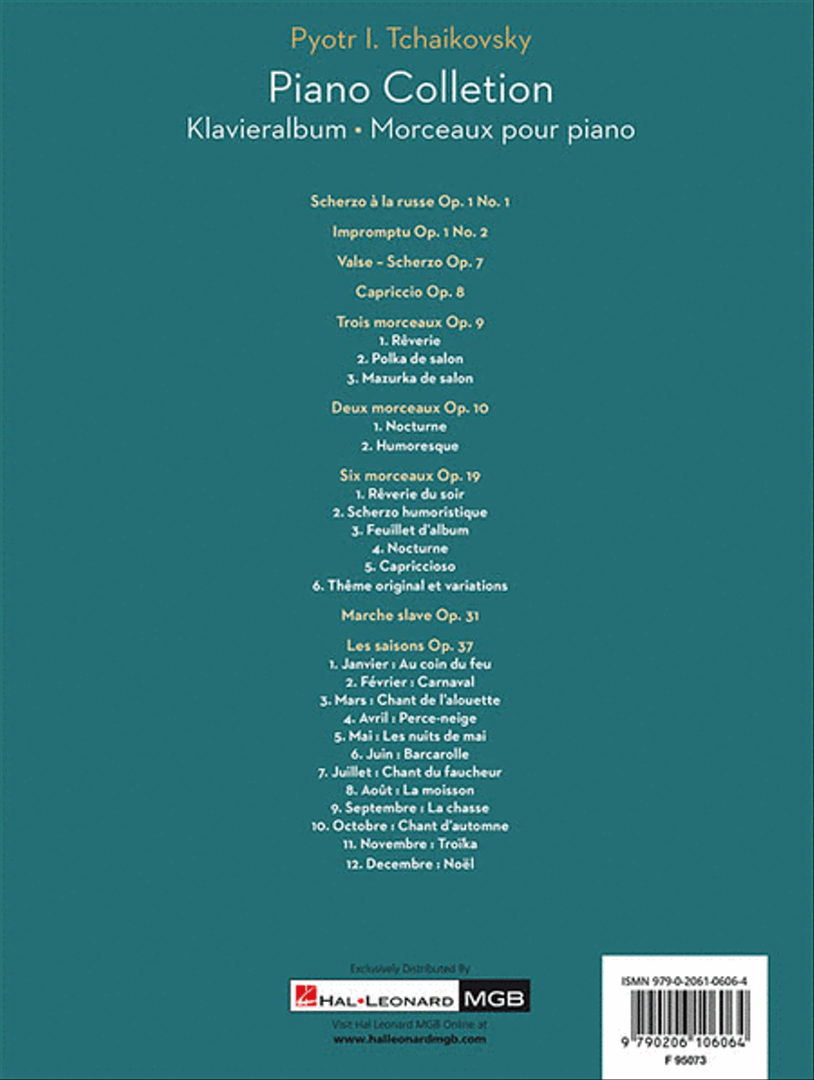 Tchaikovsky: Piano Collection Piano Solo scores gallery preview page 3