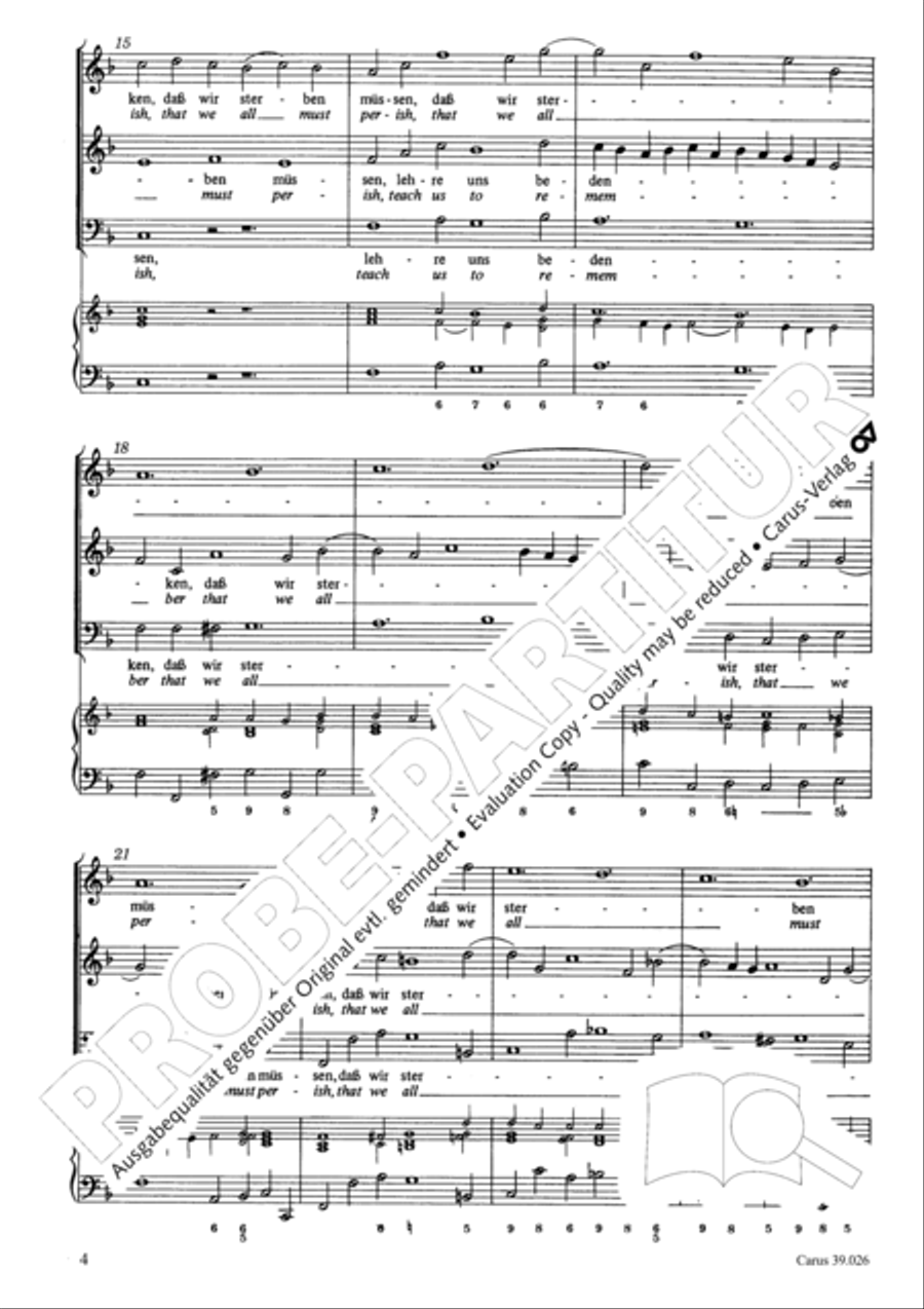 Teach us to remember (Lehre uns bedenken) SA scores gallery preview page 5