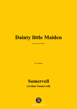 Somervell-Dainty little Maiden,in G Major