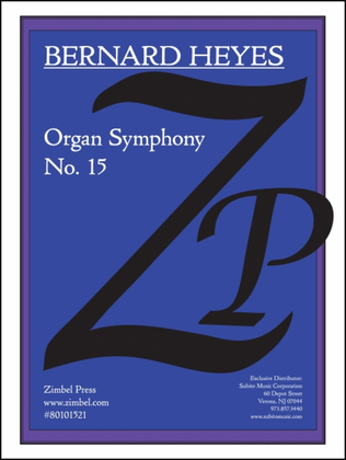 Book cover for Organ Symphony No. 15
