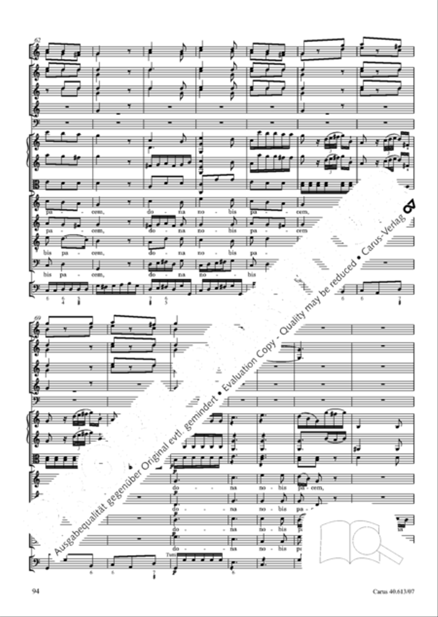 Mass in C (Missa in C) Mass in C (Missa in C) 4-Part scores gallery preview page 101
