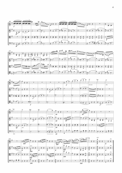 Tchaikowsky Waltz (Serenade for Strings, 2nd mvt.), for string quartet, CT001