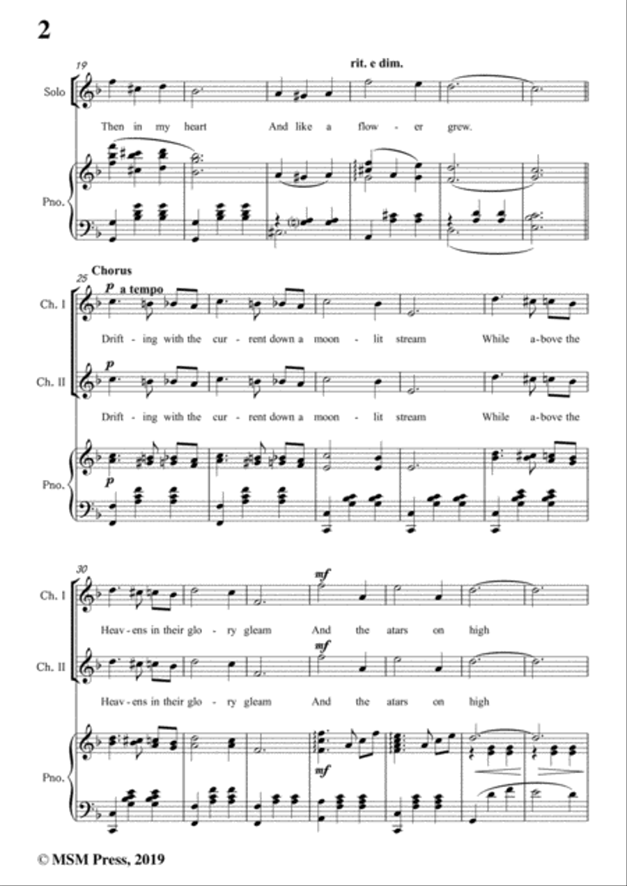 Mary Earl-Beautiful Ohio,in F Major,for Voice and Piano Voice Solo scores gallery preview page 4