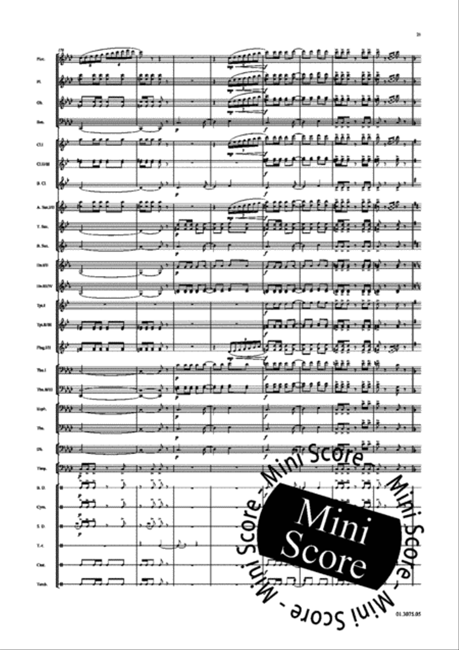 Hispanico Concert Band scores gallery preview page 25
