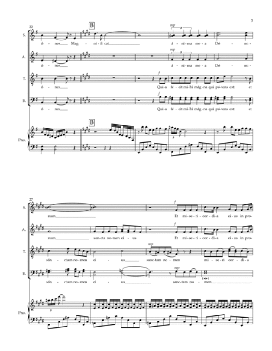 Magnificat Divisi scores gallery preview page 3