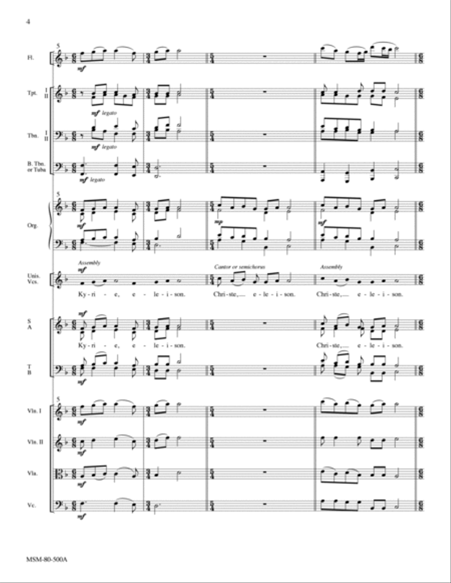 Mass of the Transfiguration Choir scores gallery preview page 5