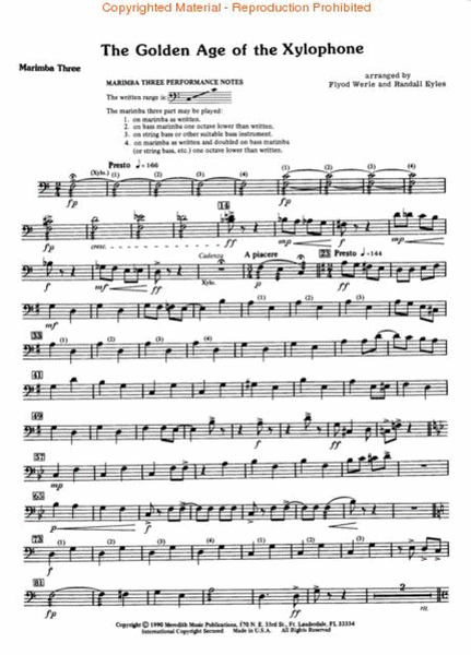Golden Age of the Xylophone - Xylophone/Marimba/Piano