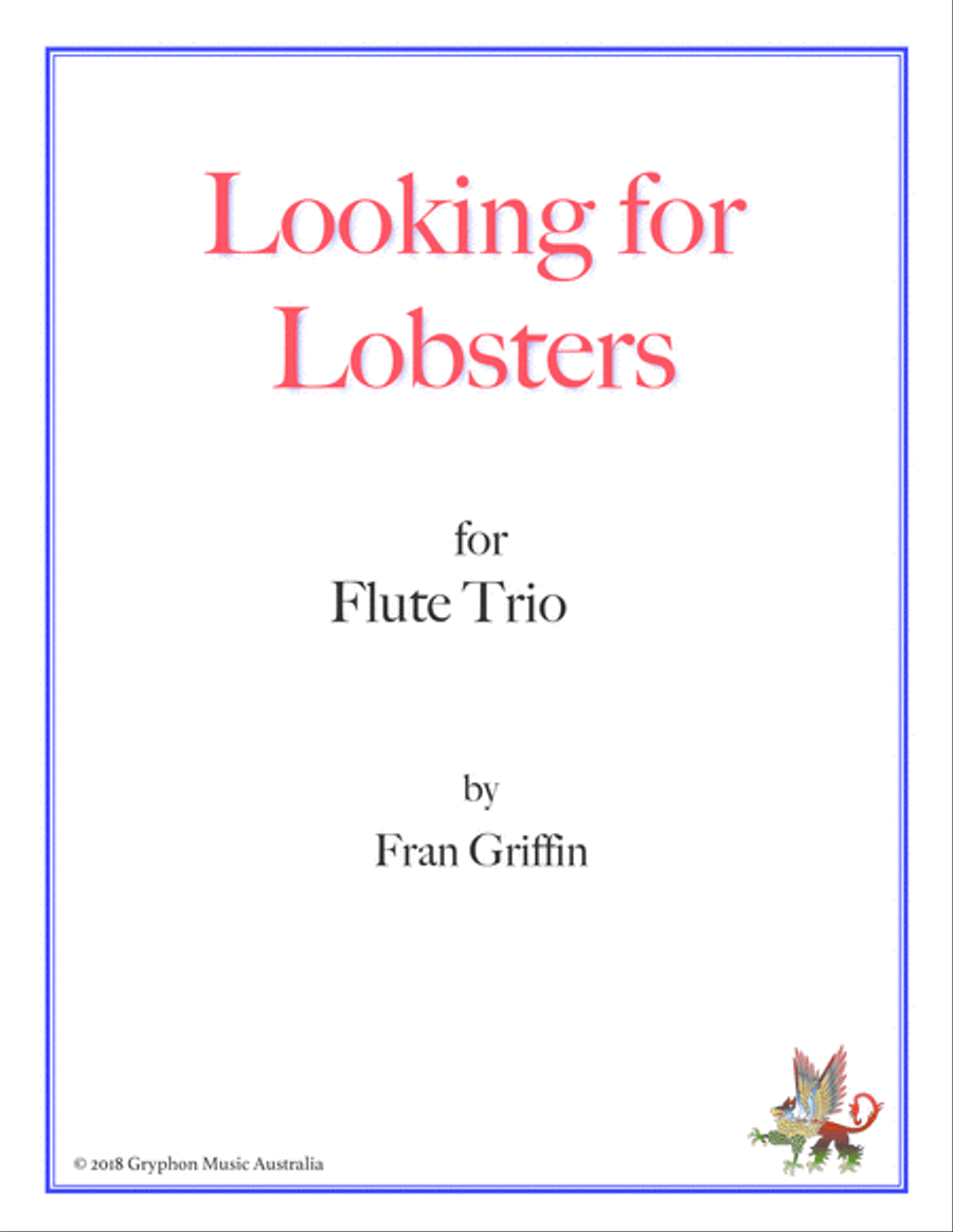 Looking for Lobsters (for flute trio) Flute Trio scores gallery preview page 1